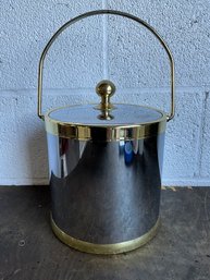 Silver And Gold Tone Ice Bucket