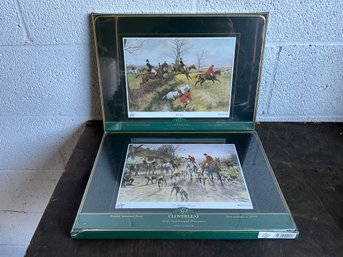 (2) Packages Of Cloverleaf Hunt Scene Placemats