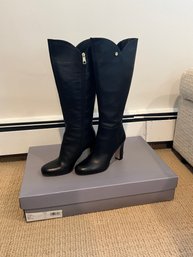 Louise Et Cie Lo-Zanes Black Leather Boots - Size 8 1/2
