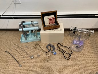 Grouping Of Jewelry Holders Incl. Necklaces And Bracelets