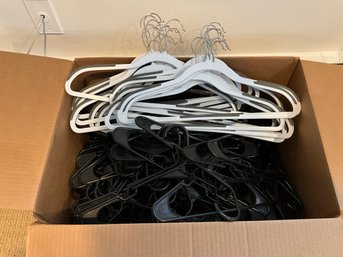Large Grouping Of Plastic Hangers
