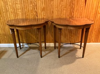 Vintage Charak Furniture Co. Wood Side Tables