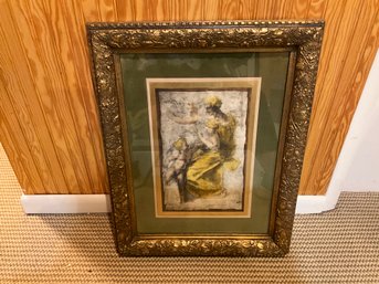 Framed Print Of A Women And Child
