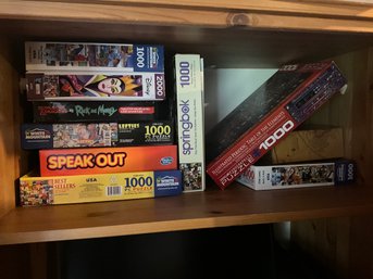 Grouping Of Board Games And Puzzles
