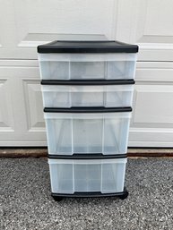 Four-drawer Organizer On Wheels