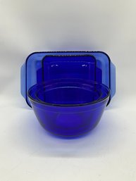 Cobalt Blue Pyrex And Anchor Hocking Bakeware And Mixing Bowls