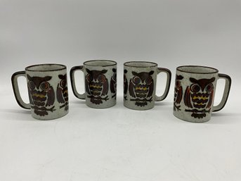 Mid Century Owl Mugs
