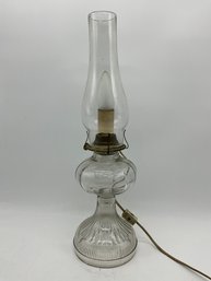 Clear Glass Electrified Oil Lamp