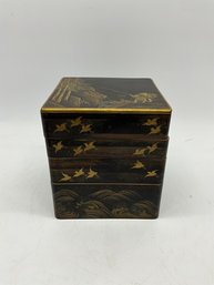 Four-Tier Japanese Lacquered Box