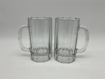 (2) Vintage Beer Glasses