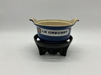 Le Creuset Butter/chocolate Warmer Incl. Cast Iron Stand