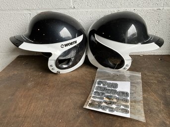 (2) Baseball Batting Helmets