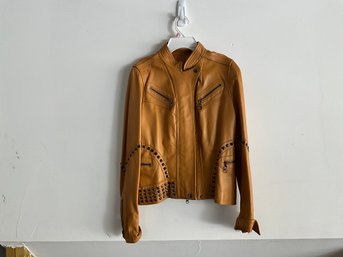 Cache Luxe Leather Jacket