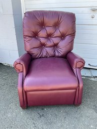 Leatherette Tufted Push Recliner