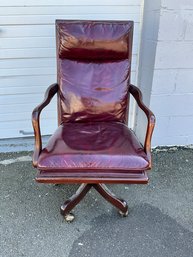 Patent Leather Arm Chair