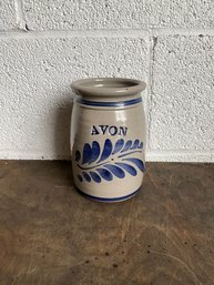 Avon Blue And Gray Pottery Vase