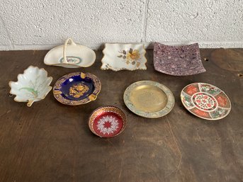 Grouping Of Miscellaneous Porcelain And Glass Dishes And Bowls