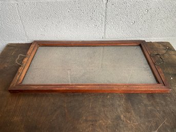 Wood And Glass Tray