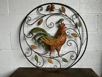 Metal Rooster Wall Decor