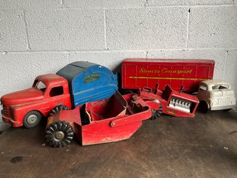 Grouping Of Vintage Structo Toys Trucks