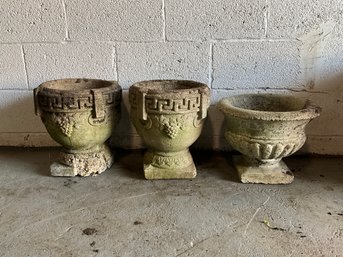 Grouping Of Cement Planters