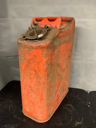 Vintage USMC Orange Gas Can - 1969