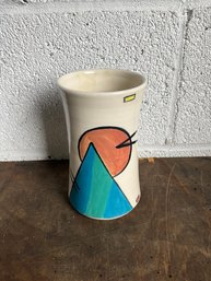 Studio Pottery Vase, Signed