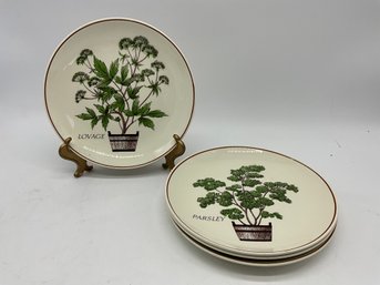 Vintage Herb Plates