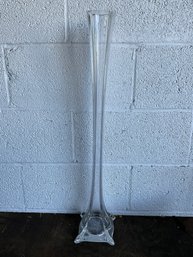 Tall Crystal Vase