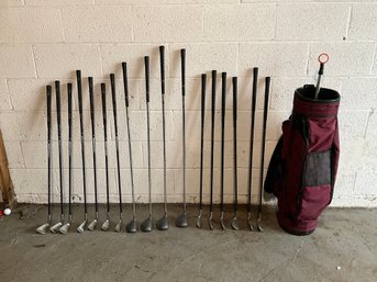 Grouping Of Golf Clubs, Right Handed