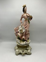 Vintage Ceramic Figure Of A Women