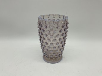 Vintage Opalescent Hobnail Glass Vase