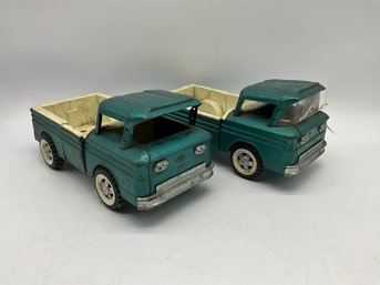 (2) Vintage Metal Toy Trucks