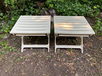 Grosfillex Resin Patio Side Tables