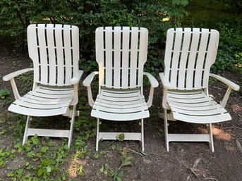 Grosfillex Resin Patio Arm Chairs