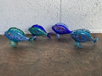 Grouping Of Decorative Glass Fish