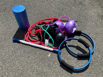 Grouping Of Fitness And Exercise Gear