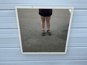 White Framed IKEA Mirror