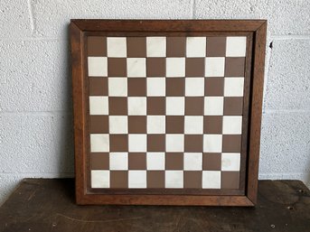 Wood Framed Checkers/chess Board