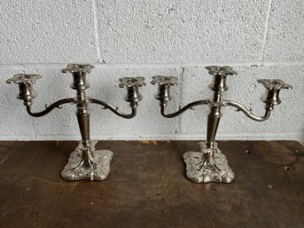 Silver-plated Candelabras