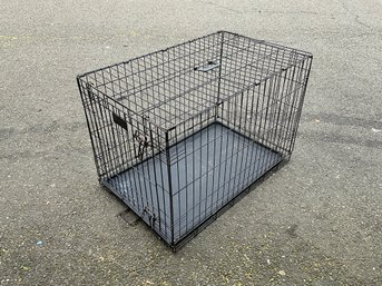 Black Metal Dog Crate
