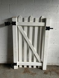 White Resin Fence Gate