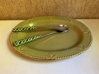 Oval Serving Platter Incl. Servering Utensils