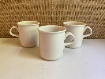 Grouping Of White Dansk Coffee Mugs