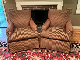 Pair Of Pearson Upholstered Arm Chairs