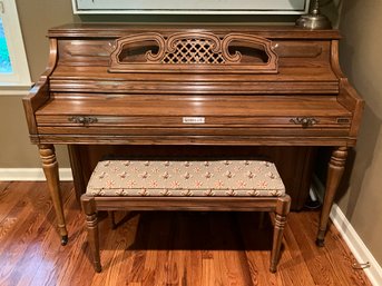 Vintage Kimball Artist Console Upright Piano Incl. Bench - Model No. 4245