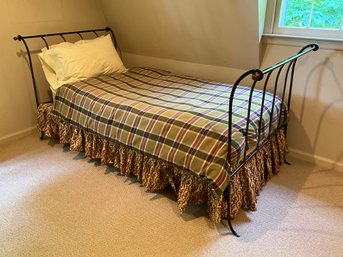 Contemporary Twin Size Metal Trundle Bed