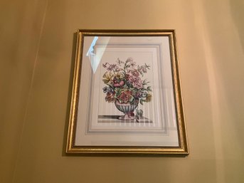 Large Framed Floral Still Life Print