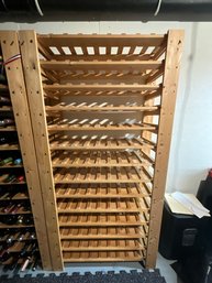 Tall Wood Wine Rack