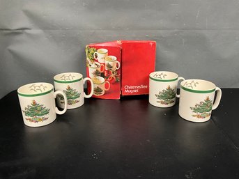 Spode Christmas Tree Mug Set